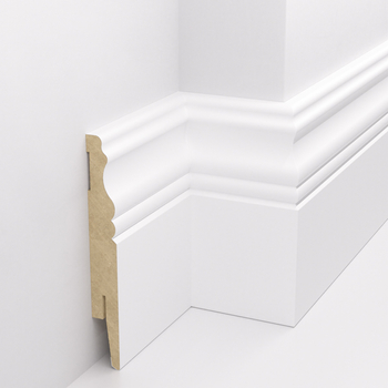Listwa przypodłogowa MDF - ALEXA 12cm - Biała Premium
