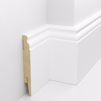Listwa przypodłogowa MDF - ESTILO 12cm - Biała Premium