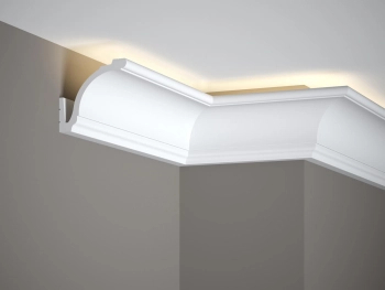 Listwa oświetleniowa sufitowa MD161 biała wym. 200 x 9.2 x 8.3 cm, z PolyForce