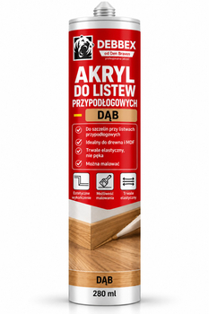 Uszczelniacz / akryl w kolorze Dąb 280 ml Den Braven