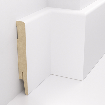 Listwa przypodłogowa MDF TRIO R5, Biała Premium, 12cm