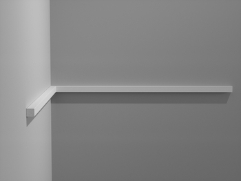 Listwa ścienna kanciasta Creativa LPC-55, biała, wym. 1.5 x 1.5 x 244 cm