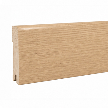 Listwa przypodłogowa drewniana 95x15 mm - dąb europejski lakierowany