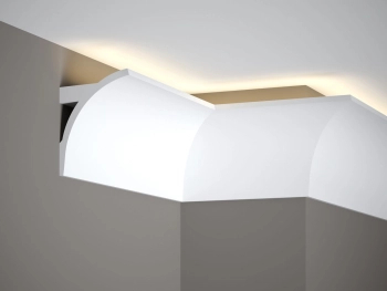 Listwa oświetleniowa sufitowa QL011 biała wym. 200 x 9.5 x 12.3 cm, z PolyForce