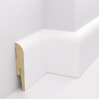 Listwa przypodłogowa MDF OTTO, Biała Premium, 8cm