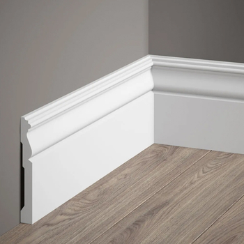 Listwa przypodłogowa MD095P biała wym. 200 x 1.5 x 12 cm, z PolyForce