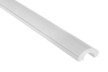 Lewe zakończenie panela ściennego WP001LP Duna biały RAL 9003 wym. 270 x 1.32 x 3.1 cm, z PolyForce