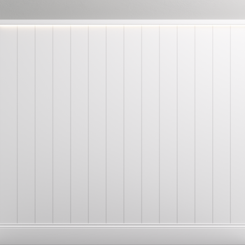 Boazeria ścienna LED - długość 200 cm, wysokość 114,5 cm - zestaw listew MDF