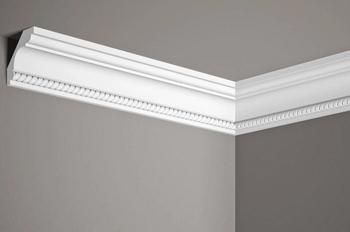 Listwa przysufitowa MDA005 biała wym. 200 x 5.8 x 5.8 cm, z ProFoam