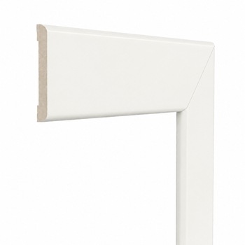 Opaska drzwiowa 3 szt. komplet, listwa maskująca MDF biała, obramowanie drzwi 6 cm
