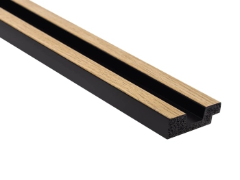 Lamela ścienna Lewe zakończenie Dąb Naturalny L0105L wym. 270 x 1.2 x 3.6 cm, kolor: naturalny dąb, materiał: PolyForce