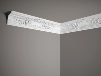 Listwa przysufitowa biała MDA109 wym. 200 x 17 x 17.8 cm, z ProFoam