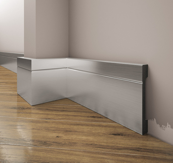 Listwa przypodłogowa, cokół Creativa LPC-20a 244cm kolor aluminium