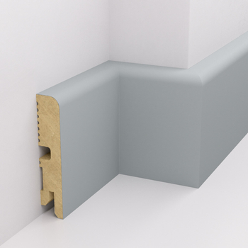 Listwa przypodłogowa MDF lakierowana UV, szara RAL7042 - FOGE LB1 8cm