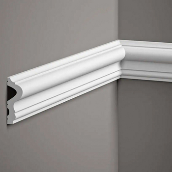 Listwa ścienna biała MD346 wym. 200 x 2.3 x 6.1 cm, z PolyForce