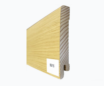 Drewniana listwa przypodłogowa lakierowana 95/15 (240 cm x 9,5 cm x 1,5 cm) DĄB EUROPEJSKI