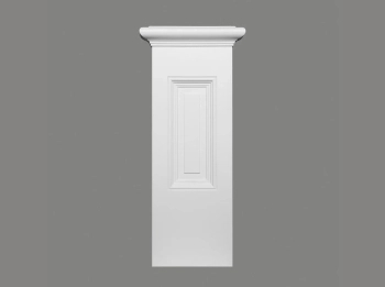 Podstawa pilastra D3003, kolor biały, wymiary 28.8 x 6 x 64 cm, materiał ProFoam