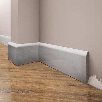 Listwa przypodłogowa, cokół Creativa LPC-11a kolor aluminium 244cm