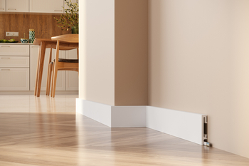 Listwa przypodłogowa Premium Floor Durofit PF081 biała RAL9003 8 cm