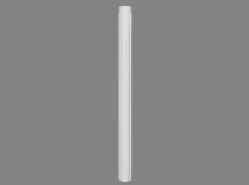 Kolumna ozdobna C3001W biała wym. 18 x 10 x 239.5 cm, z ProFoam