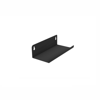 Półka metalowa do paneli akustycznych 30 cm czarna bez uchwytów