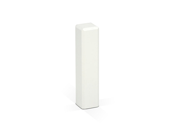 Drewniany łącznik/narożnik/zakończenie w formie słupka do listew przypodłogowych lakierowany 8,3cm
