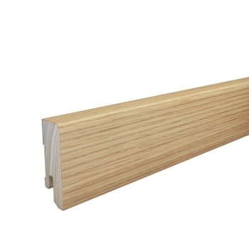 PRÓBKA 20 CM - Listwa przypodłogowa drewniana 50x18 mm Pedross - dąb lakierowany