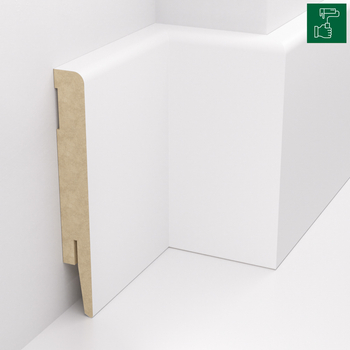 Listwa przypodłogowa MDF TRIO R5, do malowania, 12cm