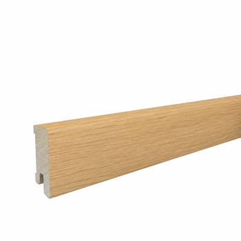 Listwa przypodłogowa drewniana 50x18 mm - dąb europejski lakierowany