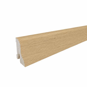 PRÓBKA 20 CM - Listwa przypodłogowa drewniana 40x22 mm - dąb lakierowany