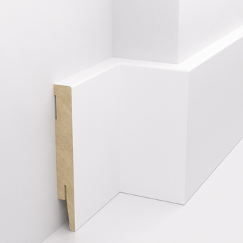 Listwa przypodłogowa MDF - DUO 12cm - Biała Premium