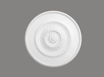 Rozeta sufitowa B3023, kolor biały, wysokość 8.5 cm, materiał ProFoam