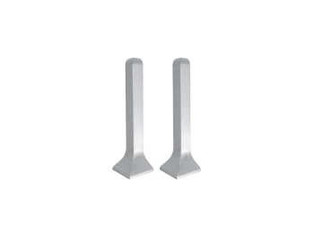 Narożnik zewnętrzny listwy podłogowej Creativa LP80 odcień aluminium - 2szt