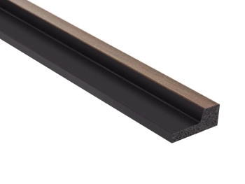 Zakończenie lameli L0104R ciemny dąb wym. 270 x 1.2 x 2.9 cm, z PolyForce