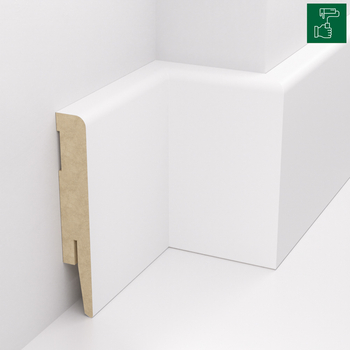 Listwa przypodłogowa MDF TRIO R5, do malowania, 10cm