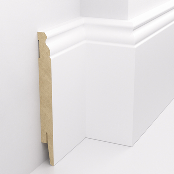 Listwa przypodłogowa MDF - ESTILO 15cm - Biała Premium