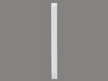 Pilaster D1516 biały wym. 220 x 2 x 19.7 cm, z ProFoam