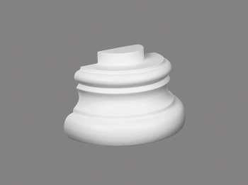 Podstawa półkolumny C5001-4H biała wym. 28 x 14 x 14.5 cm, z ProFoam