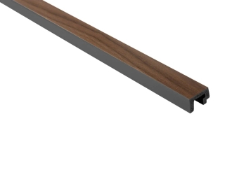Lamela Lewe zakończenie L0304L ciemny dąb wym. 270 x 2 x 3.1 cm, z PolyForce