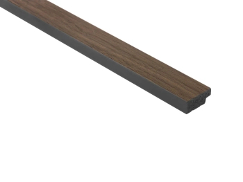 Lamela ścienna Lewe zakończenie L0204L ciemny dąb wym. 270 x 1.2 x 2.8 cm, z PolyForce