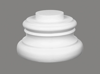 Podstawa kolumny ozdobnej C5002-4W biała wym. 31 x 31 x 16 cm, z ProFoam