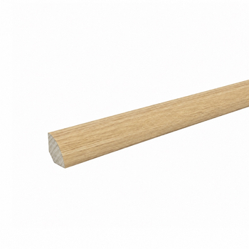 Ćwierćwałek drewniany wypukły 14x14 mm - dąb europejski lakierowany
