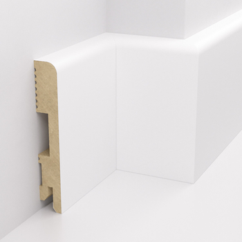 PRÓBKA 20 CM - Listwa przypodłogowa MDF lakierowana biała FOGE - LB1 10cm