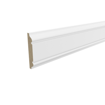 PRÓBKA 20 CM -  Listwa ścienna MDF biała, do malowania, 6cm