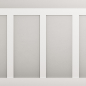 Boazeria ścienna FRAME do malowania - długość 200 cm, wysokość 123 cm + Farba biały RAL9003