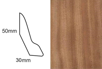 Listwa przypodłogowa fornirowana lakierowana LP60 (240 cm x 5 cm x 3 cm) sapella
