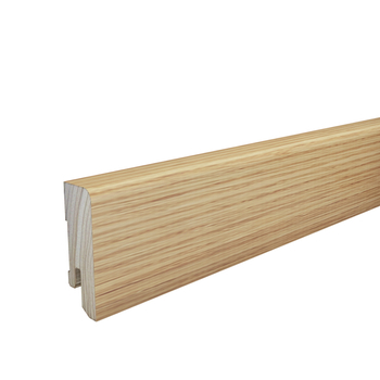 Listwa przypodłogowa drewniana 50x18 mm - dąb europejski lakierowany