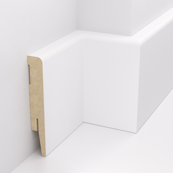 Listwa przypodłogowa MDF TRIO R5, Biała Premium, 10cm