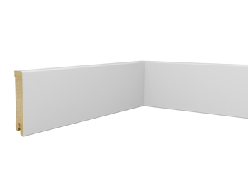 Listwa przypodłogowa MDF Biała Premium, 80x15 mm, Pedross