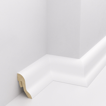 Listwa przypodłogowa MDF Biała Premium, BASSO wymiary 37x25 mm